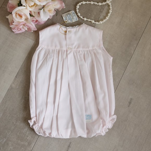Feltman Brothers RARE Vintage Pink Romper Bubble Girls size Newborn NWT - Picture 2 of 5